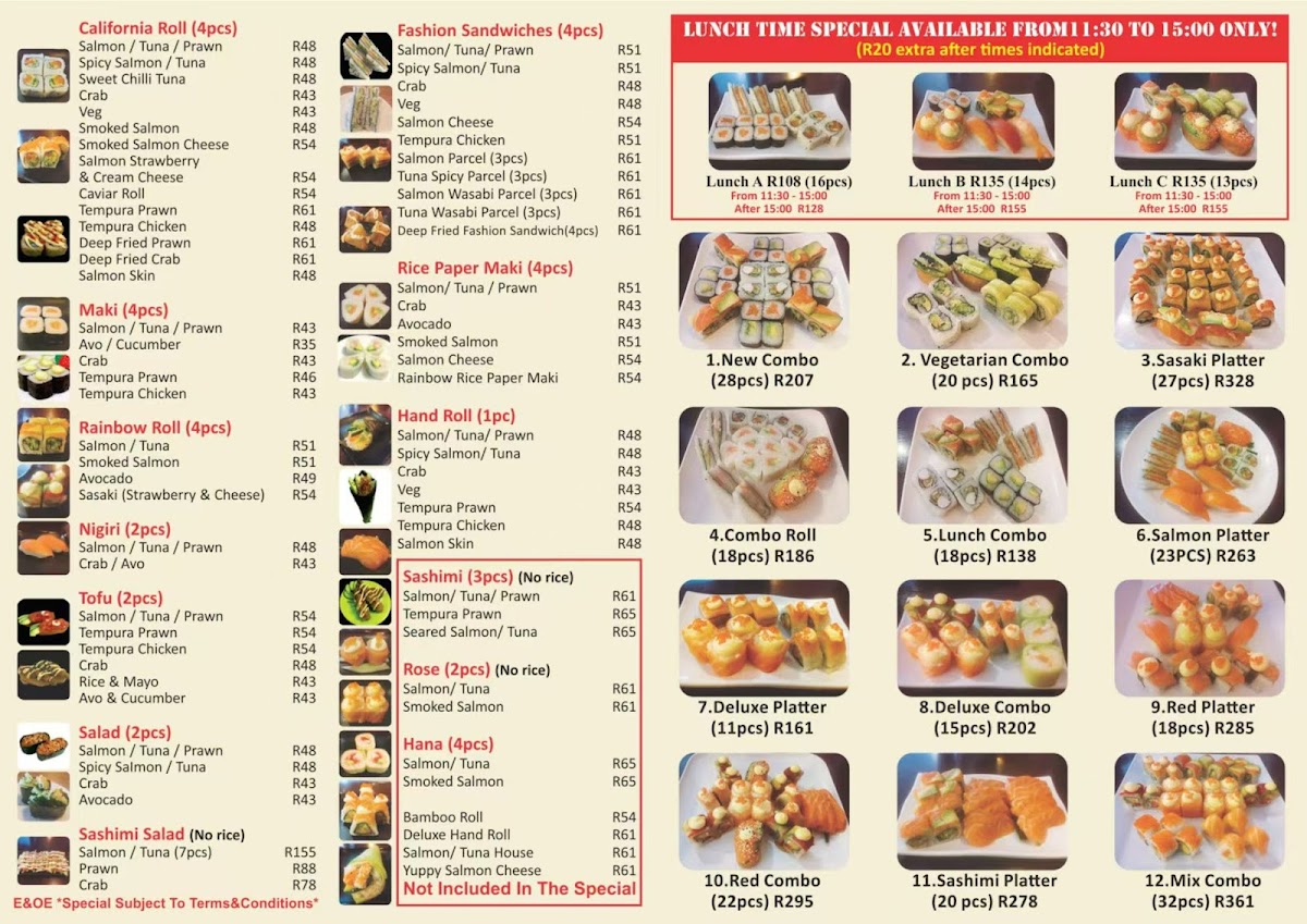 Sasaki Sushi Menu - Image 3